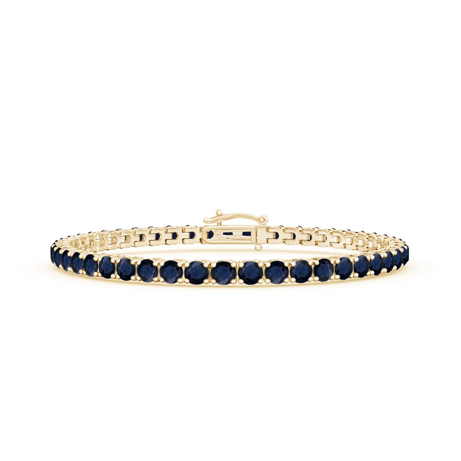 A - Blue Sapphire / 10.78 CT / 14 KT Yellow Gold