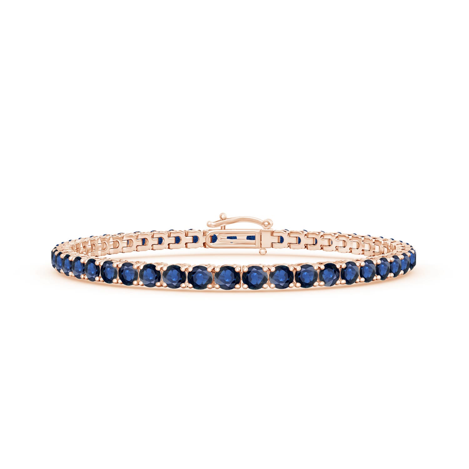 AA - Blue Sapphire / 10.78 CT / 14 KT Rose Gold