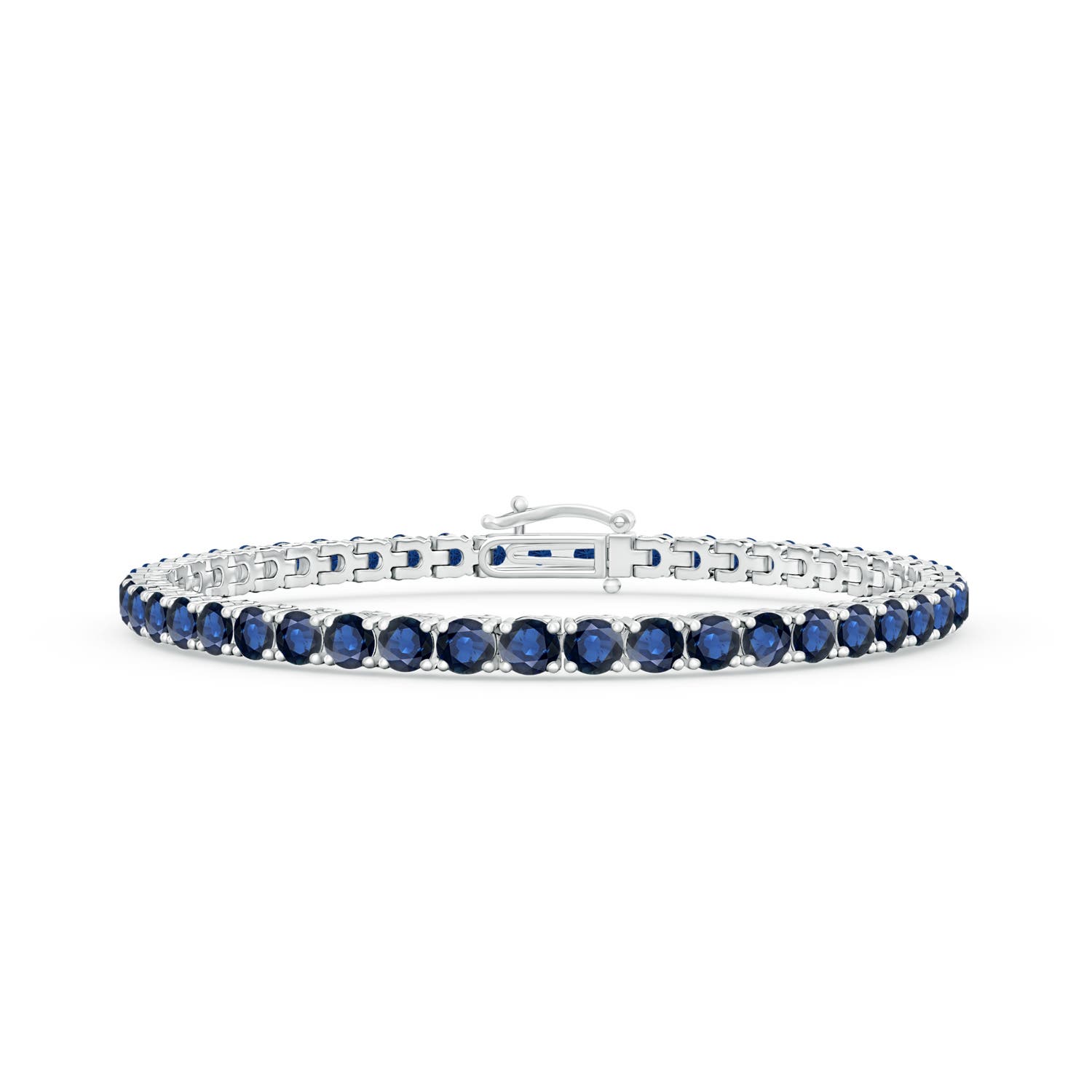 AA - Blue Sapphire / 10.78 CT / 14 KT White Gold