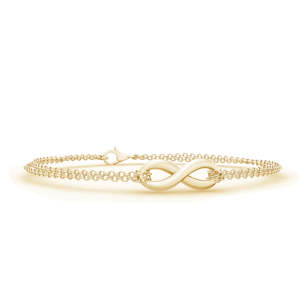 Lobster Claw 70 Infinity Knot Chain Bracelet in Yellow Gold 