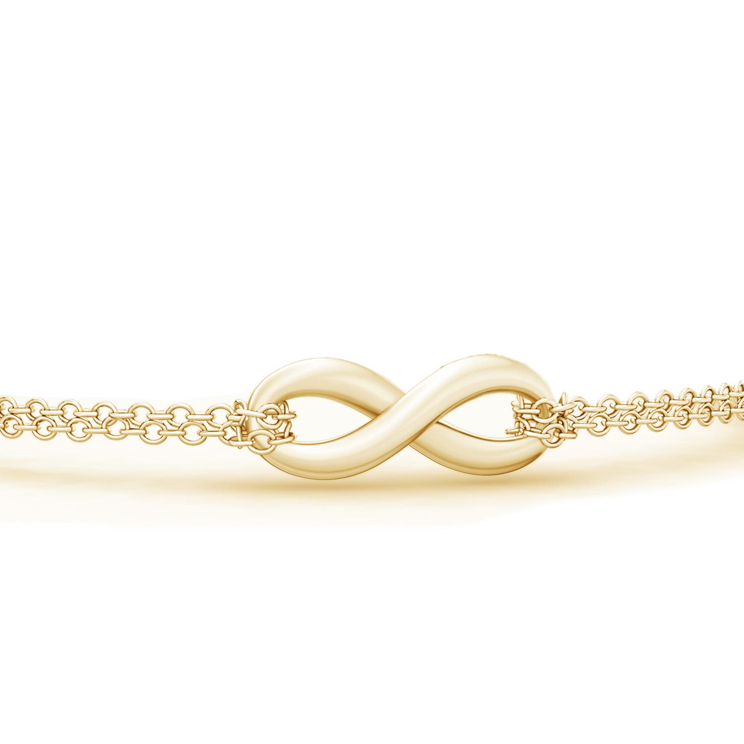 Lobster Claw 70 Infinity Knot Chain Bracelet in Yellow Gold