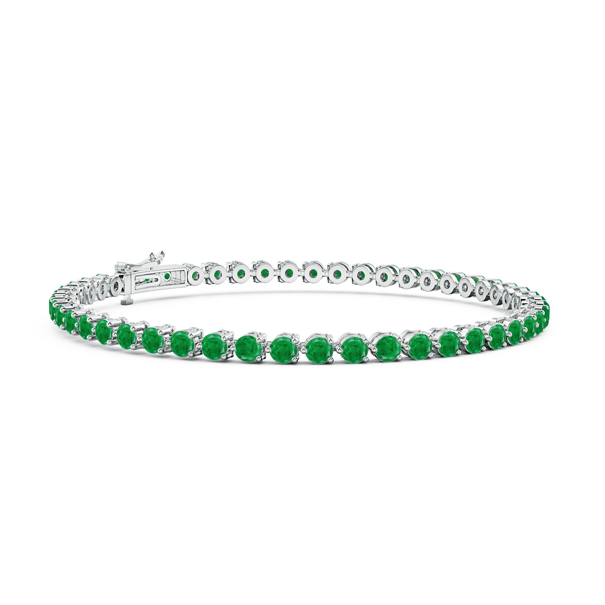 AA - Emerald / 4.28 CT / 14 KT White Gold