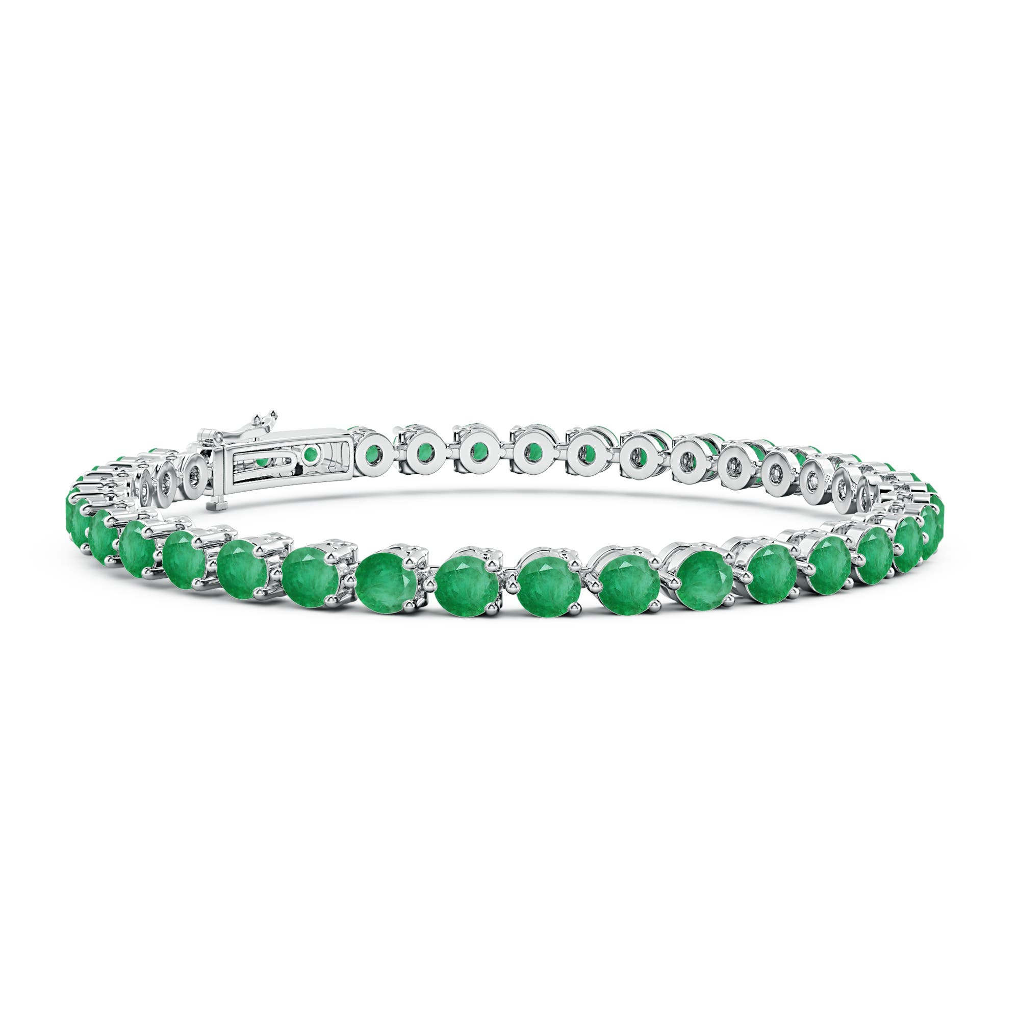 A - Emerald / 7.5 CT / 14 KT White Gold