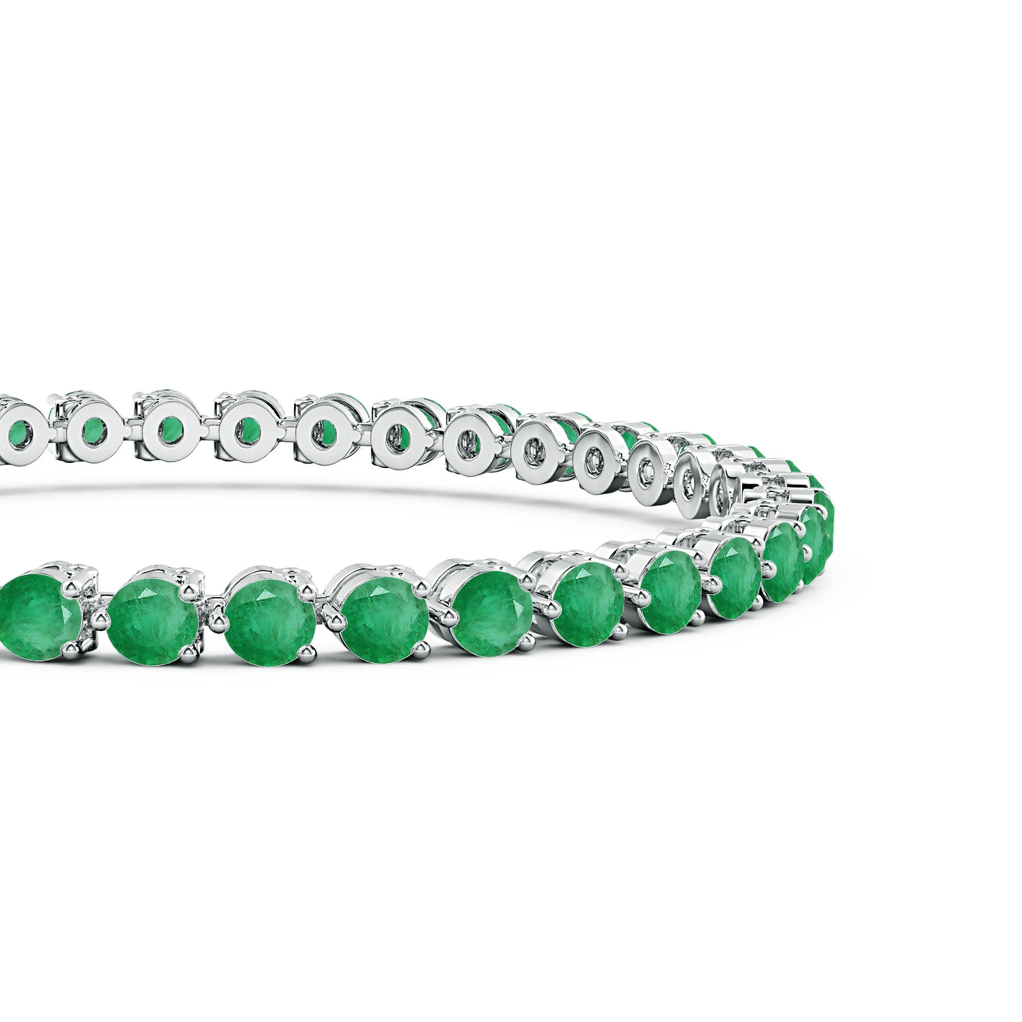 A - Emerald / 7.5 CT / 14 KT White Gold