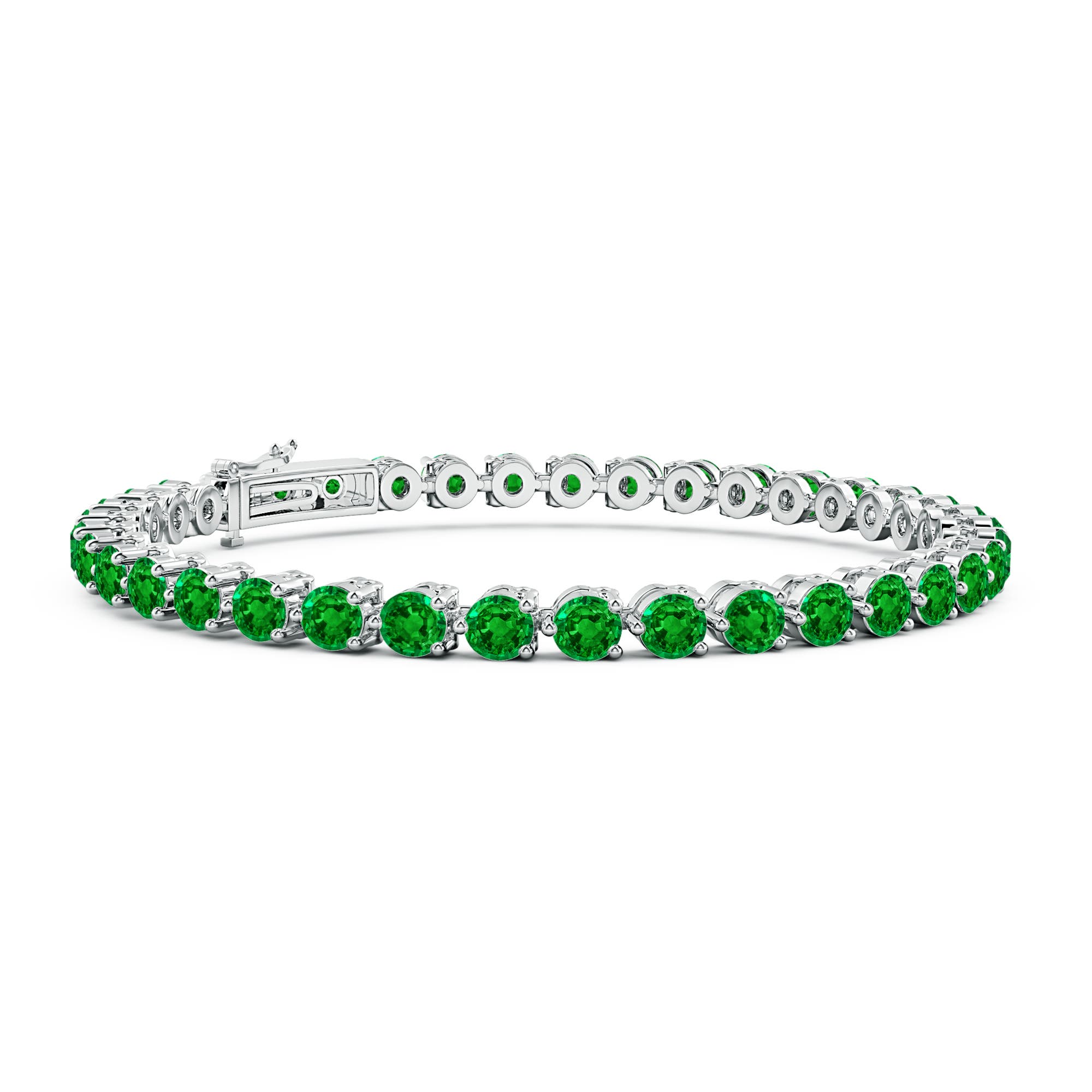 AAAA - Emerald / 7.5 CT / 14 KT White Gold