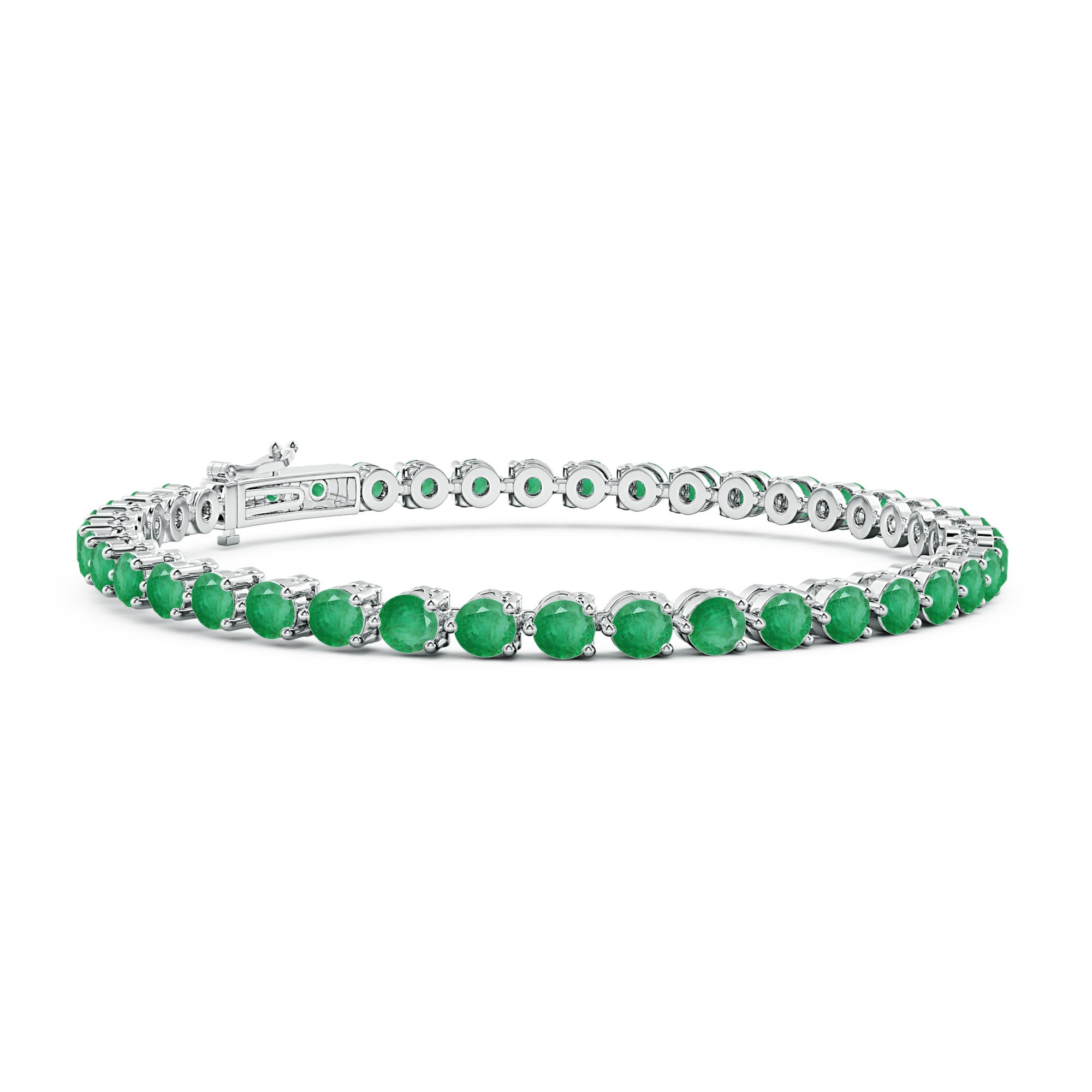 A - Emerald / 5.8 CT / 14 KT White Gold