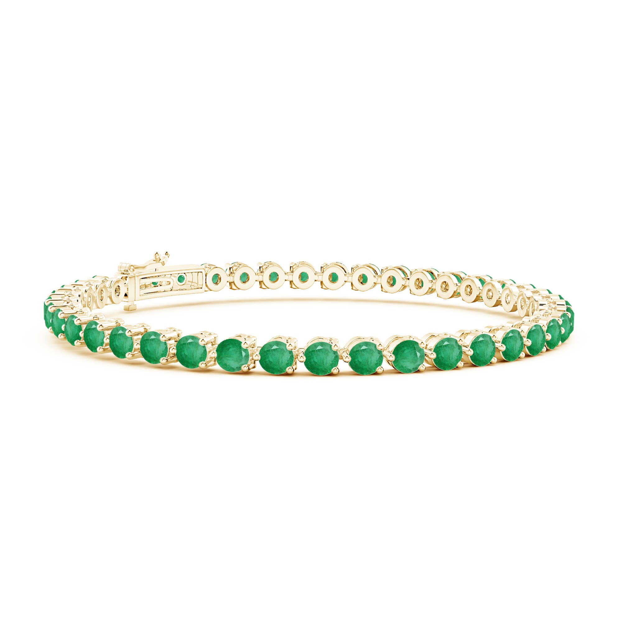 A - Emerald / 5.8 CT / 14 KT Yellow Gold