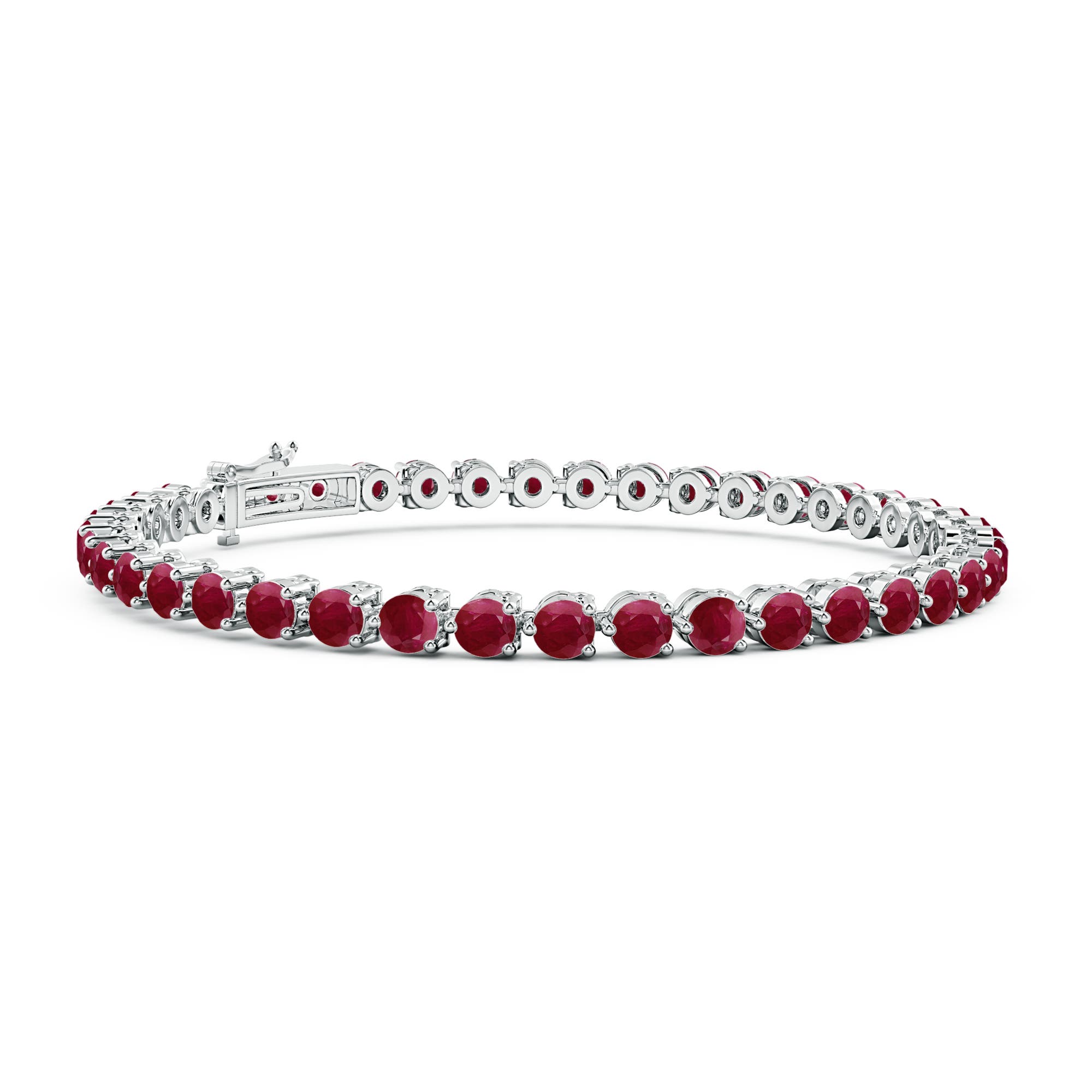 A - Ruby / 8.7 CT / 14 KT White Gold