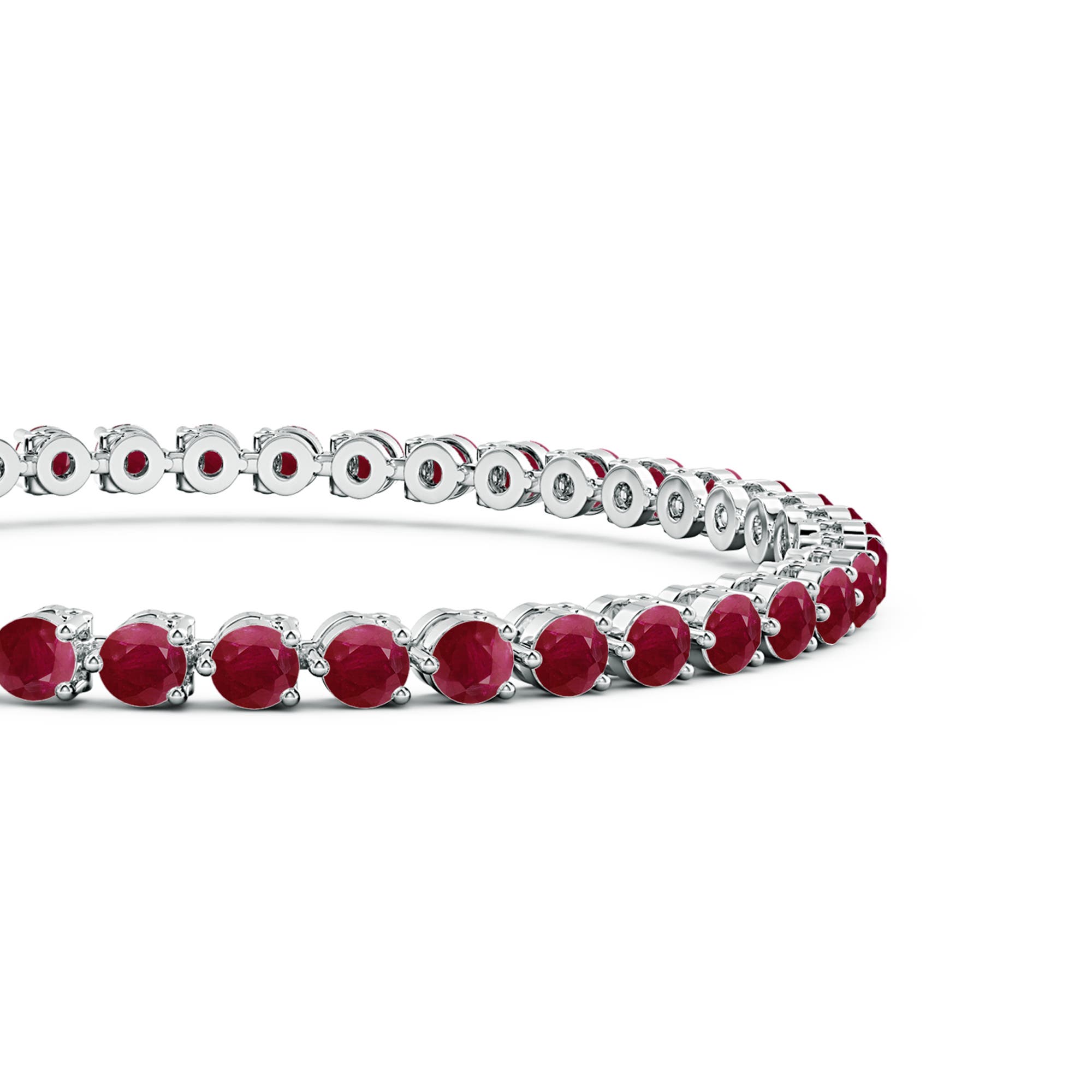 A - Ruby / 8.7 CT / 14 KT White Gold