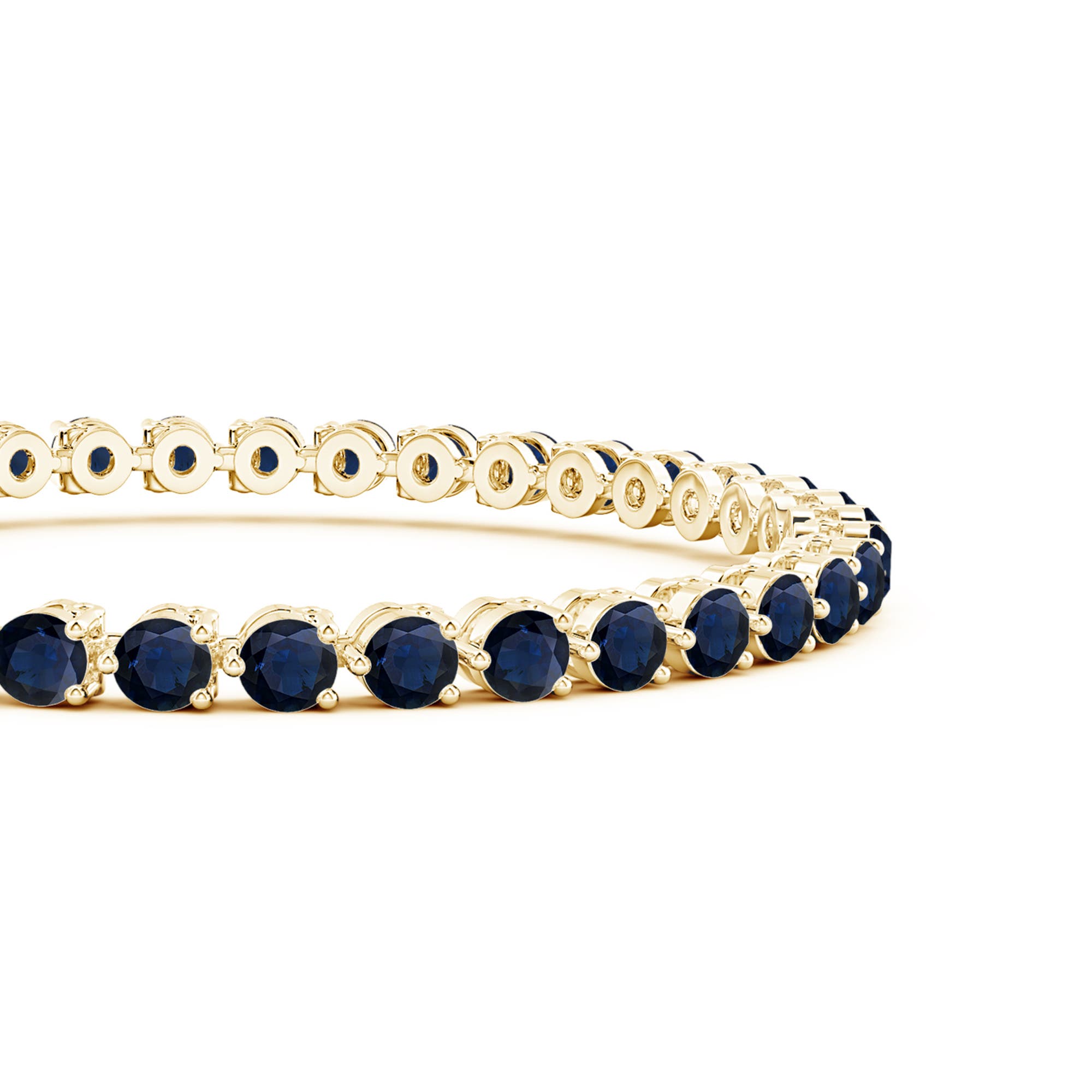 A - Blue Sapphire / 11 CT / 14 KT Yellow Gold