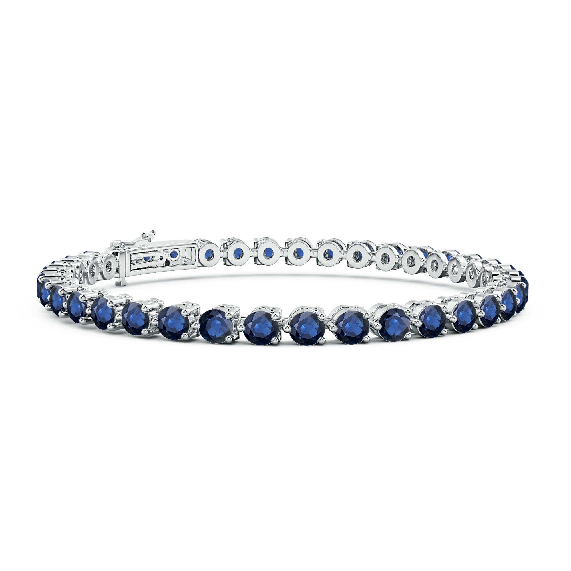 AA - Blue Sapphire / 11 CT / 14 KT White Gold