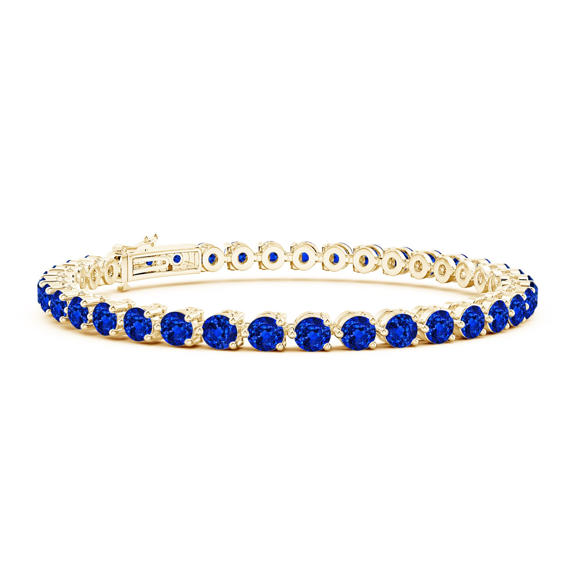 AAAA - Blue Sapphire / 11 CT / 14 KT Yellow Gold