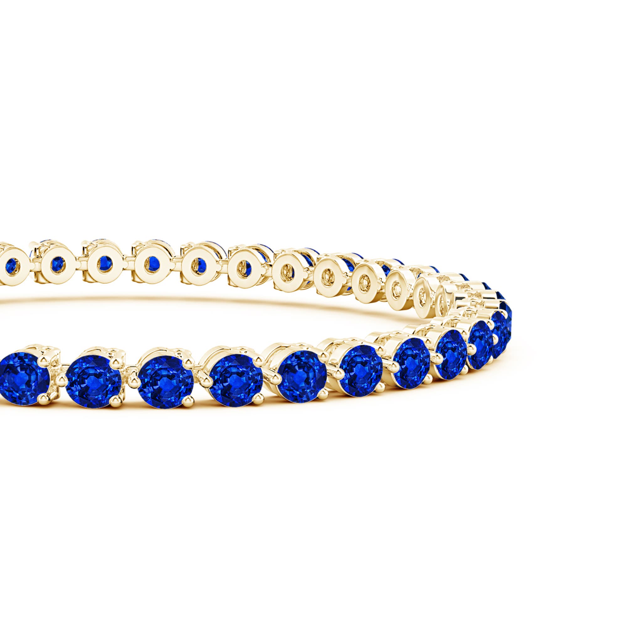 AAAA - Blue Sapphire / 11 CT / 14 KT Yellow Gold