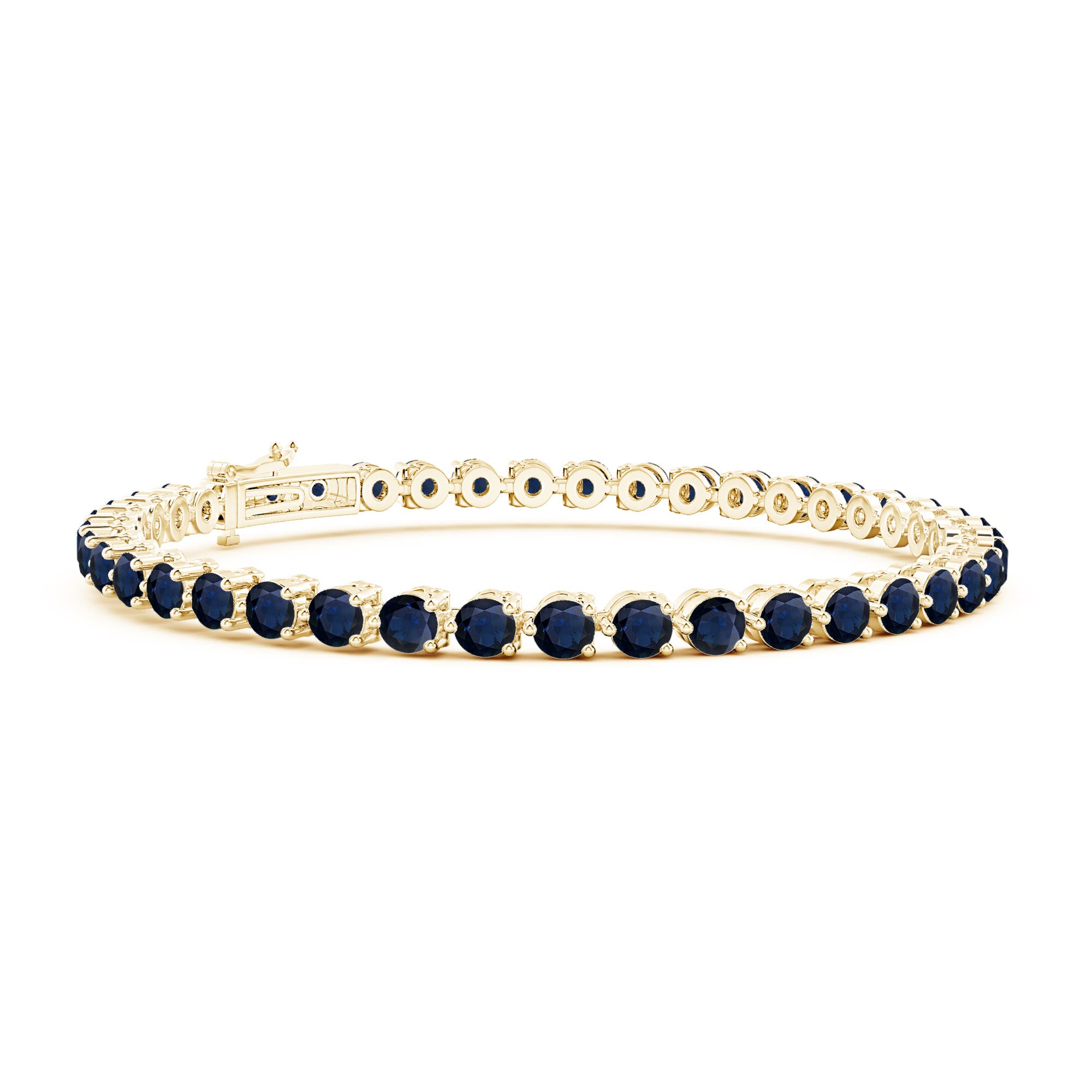 A - Blue Sapphire / 8.12 CT / 14 KT Yellow Gold