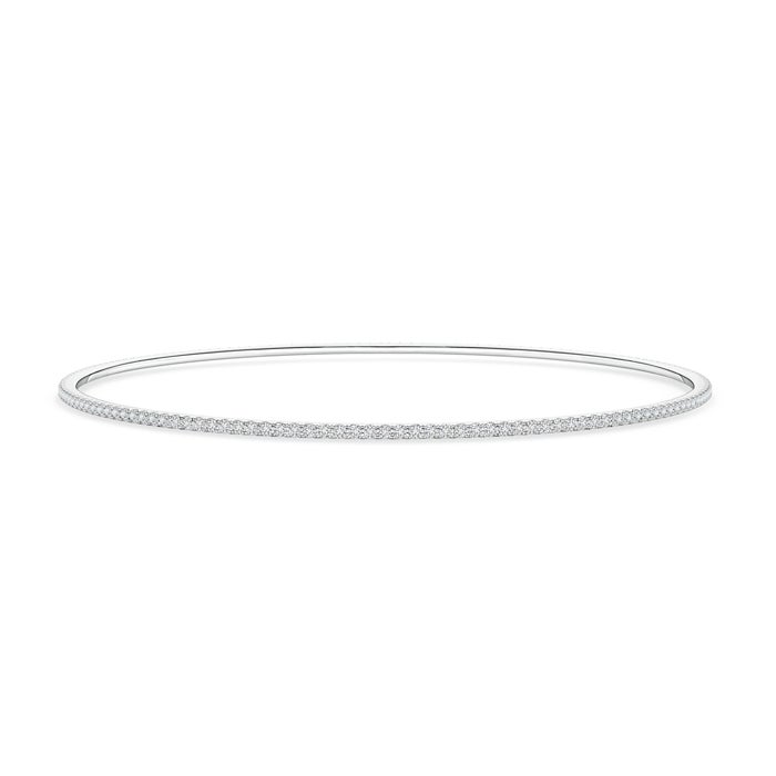Prong Set Classic Single Line Diamond Bangle