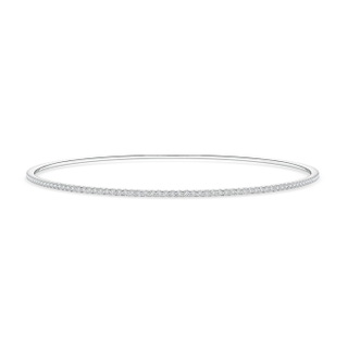 1.15mm HSI2 Prong Set Classic Single Line Diamond Bangle in White Gold