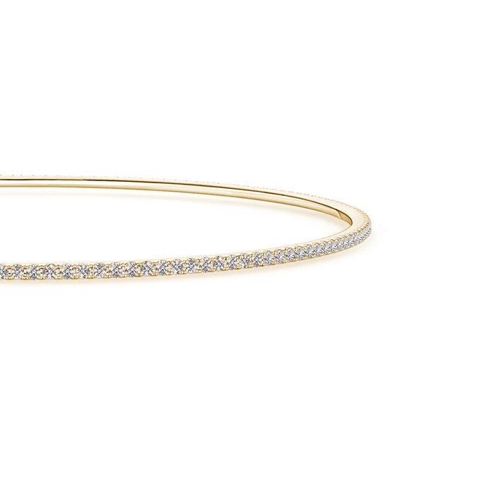 1.15mm KI3 Prong Set Classic Single Line Diamond Bangle in 10K Yellow Gold product image