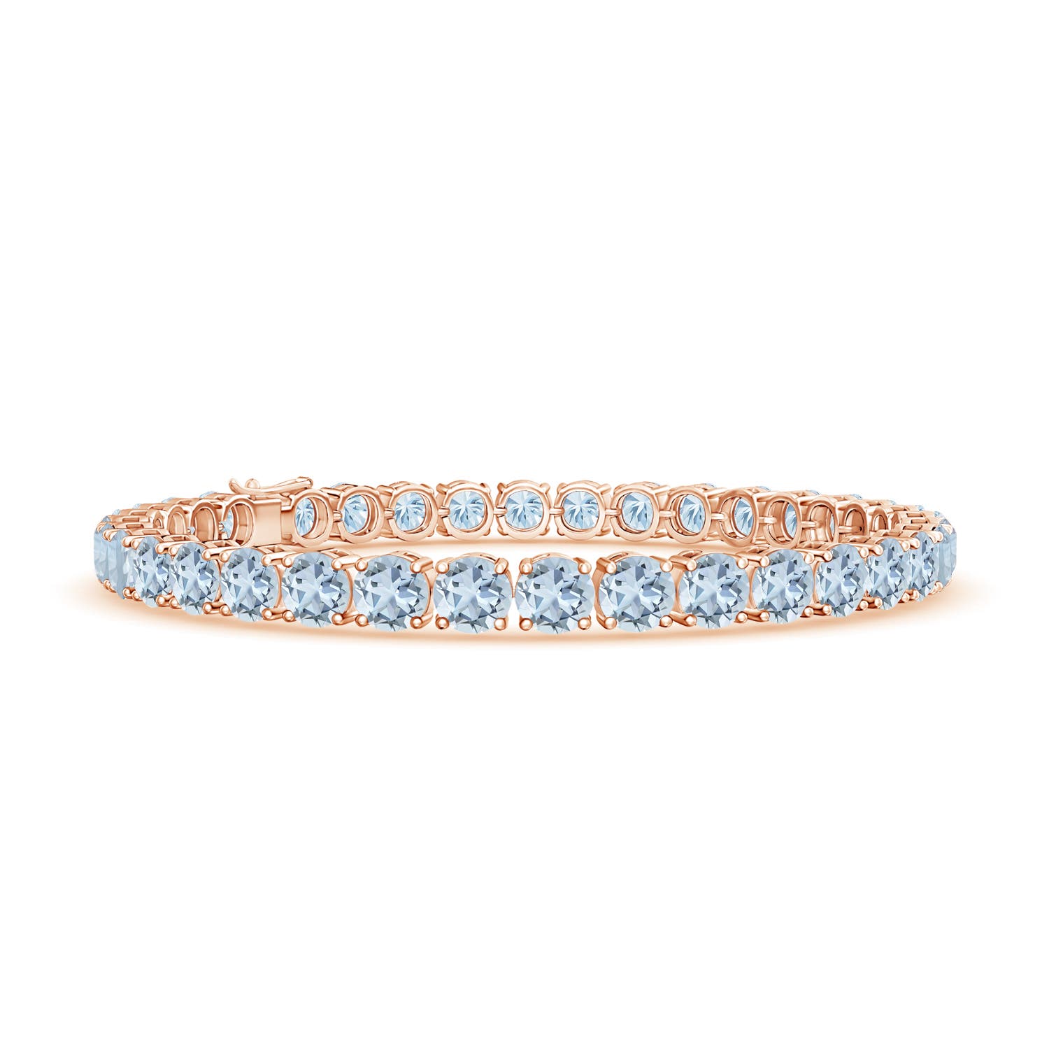 A - Aquamarine / 14 CT / 14 KT Rose Gold