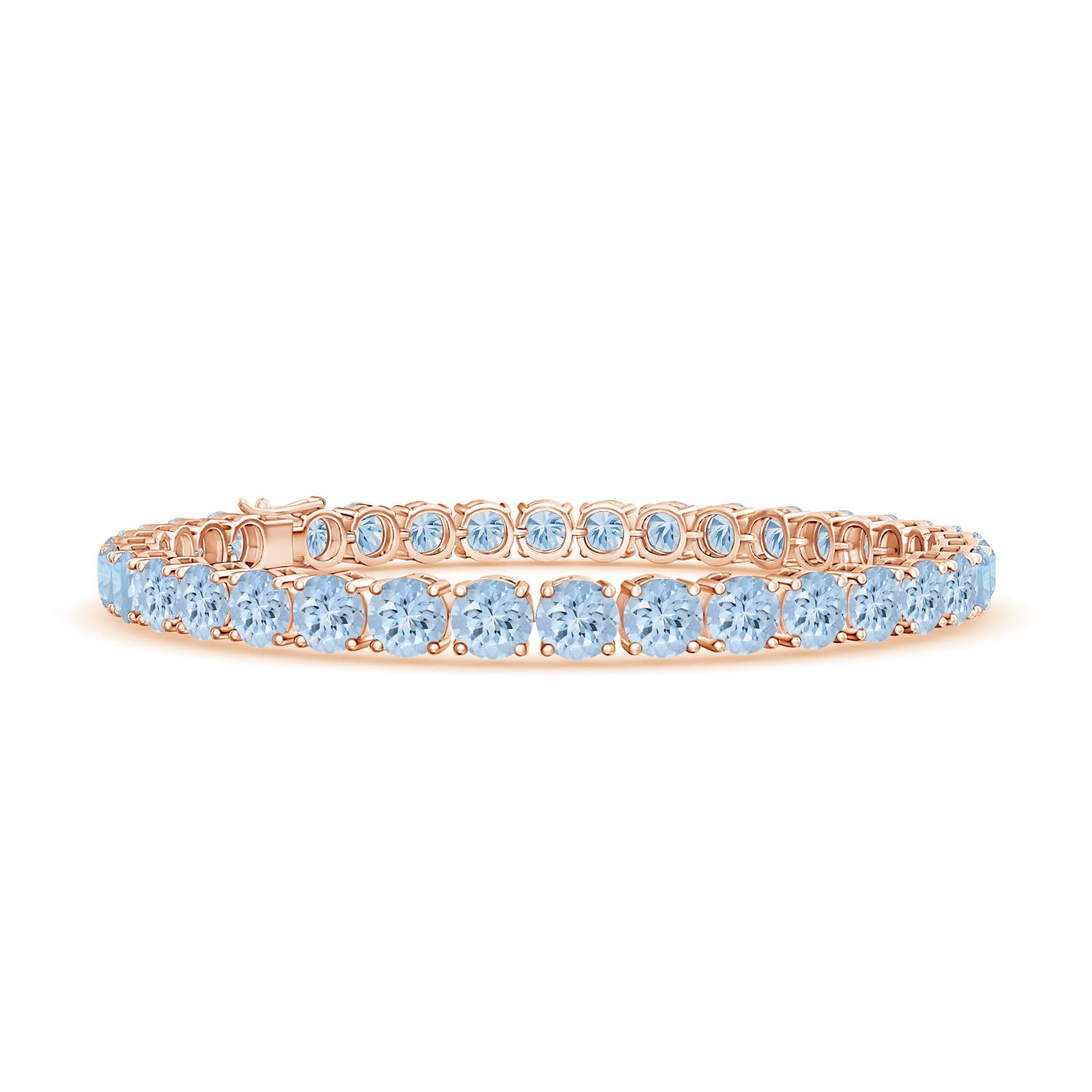 AA - Aquamarine / 14 CT / 14 KT Rose Gold