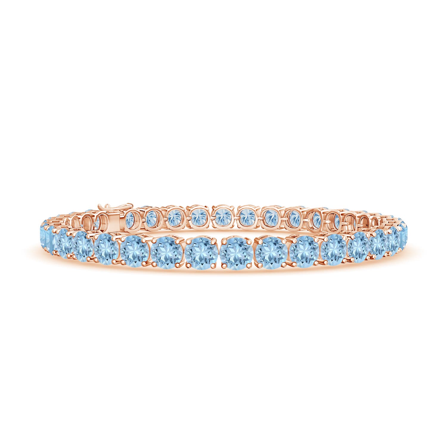 AAA - Aquamarine / 14 CT / 14 KT Rose Gold