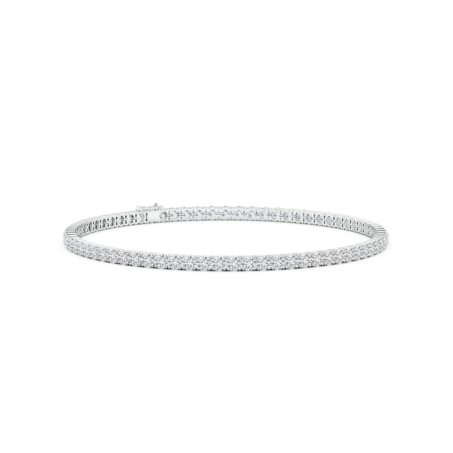 2.5mm HSI2 Classic Diamond Linear Tennis Bracelet in 18CT White Gold