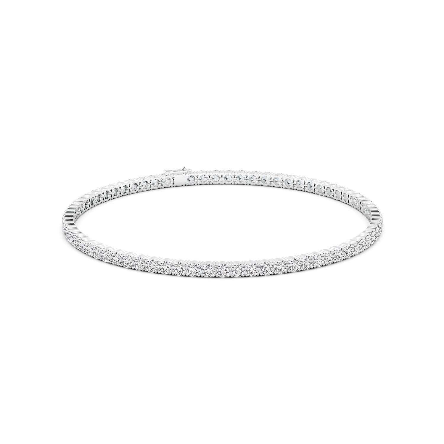 2.5mm HSI2 Classic Diamond Linear Tennis Bracelet in 18K White Gold