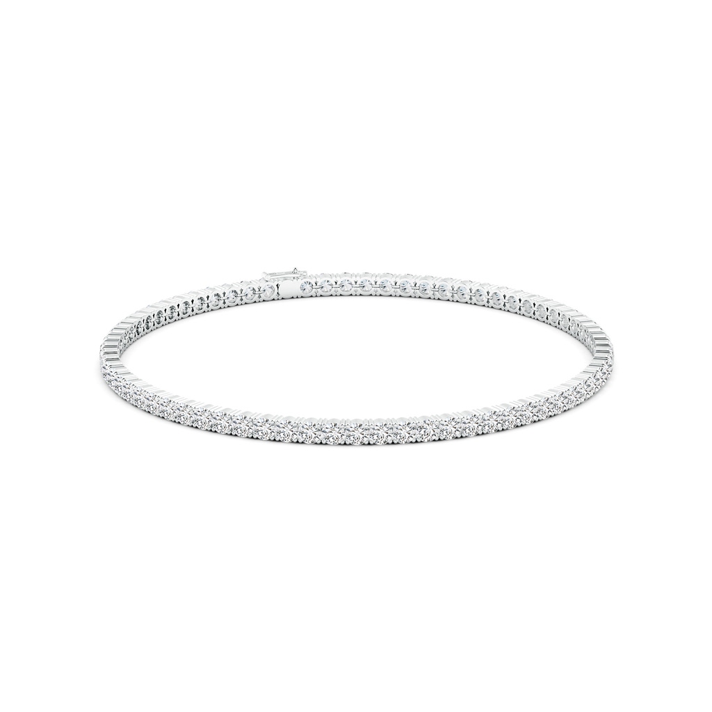 2.5mm HSI2 Classic Diamond Linear Tennis Bracelet in White Gold - side 199