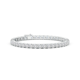 4mm IJI1I2 Classic Diamond Linear Tennis Bracelet in S999 Silver