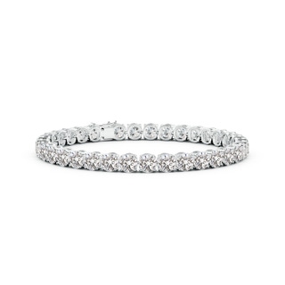 5.1mm IJI1I2 Classic Diamond Linear Tennis Bracelet in S999 Silver