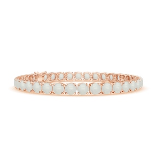 5mm A Classic Moonstone Linear Tennis Bracelet in Rose Gold