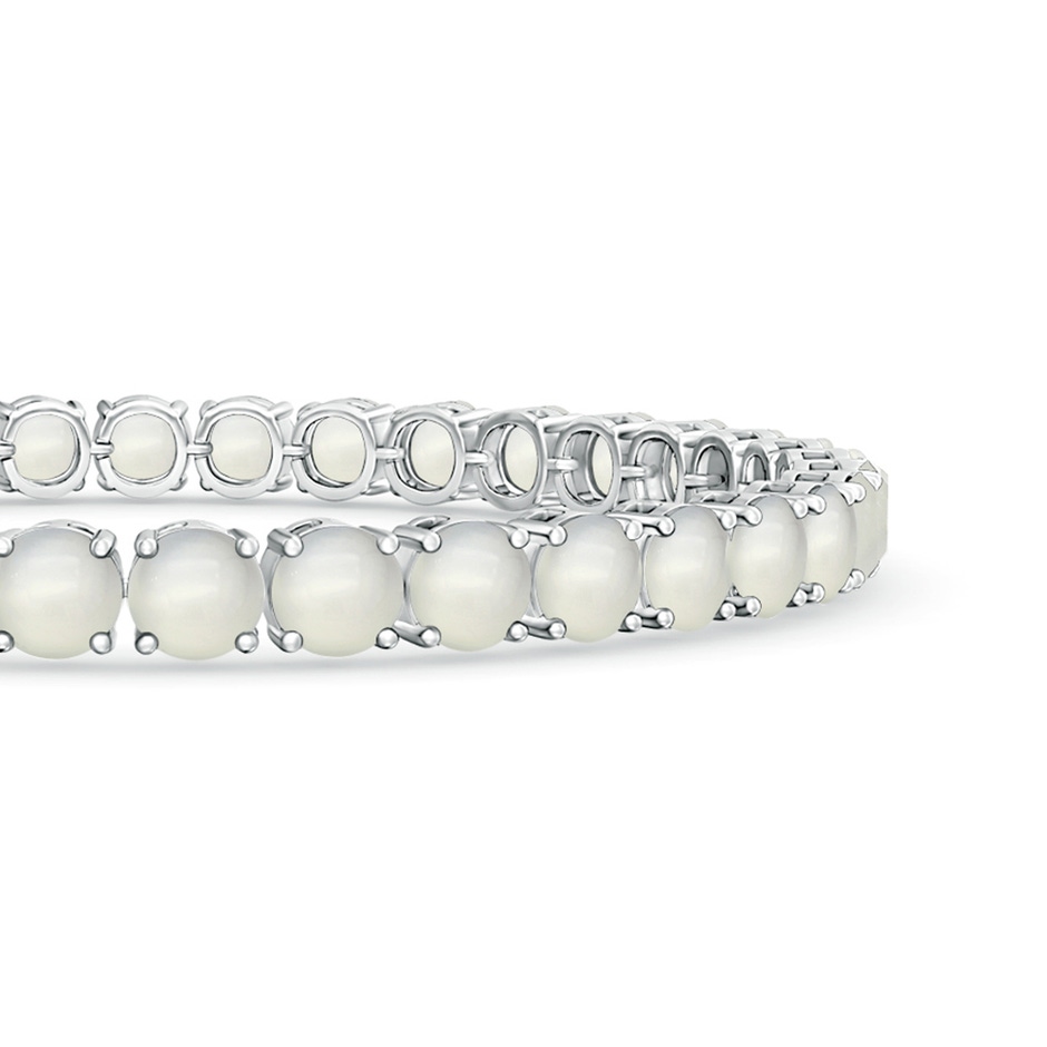 5mm AAA Classic Moonstone Linear Tennis Bracelet in White Gold side-1