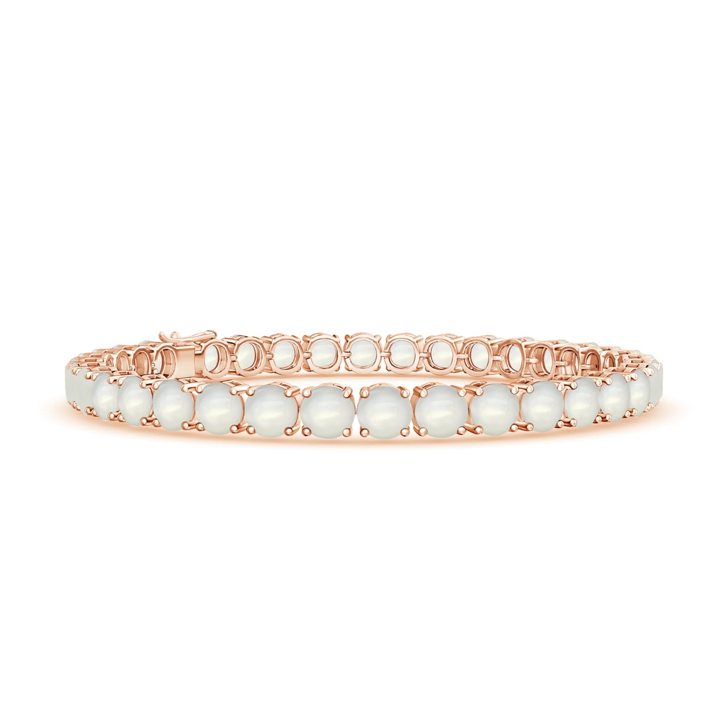 5mm AAAA Classic Moonstone Linear Tennis Bracelet in Rose Gold