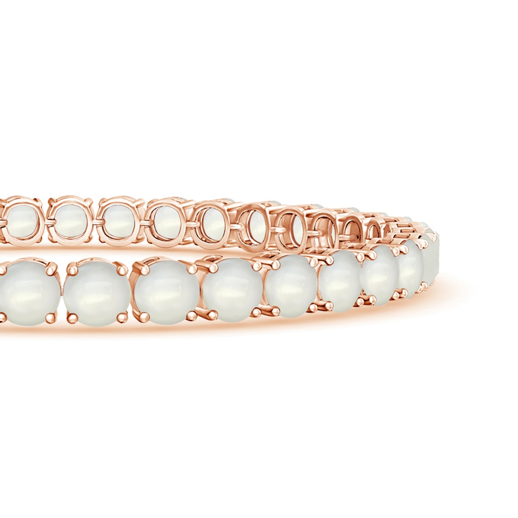 5mm AAAA Classic Moonstone Linear Tennis Bracelet in Rose Gold - side 199