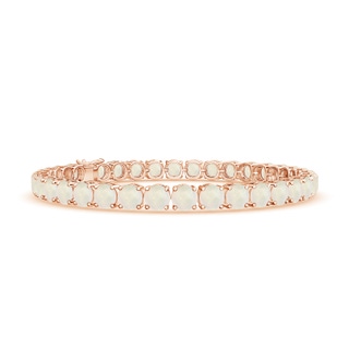 5mm A Classic Opal Linear Tennis Bracelet in Rose Gold