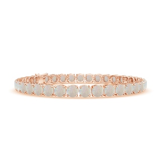 5mm AA Classic Opal Linear Tennis Bracelet in Rose Gold