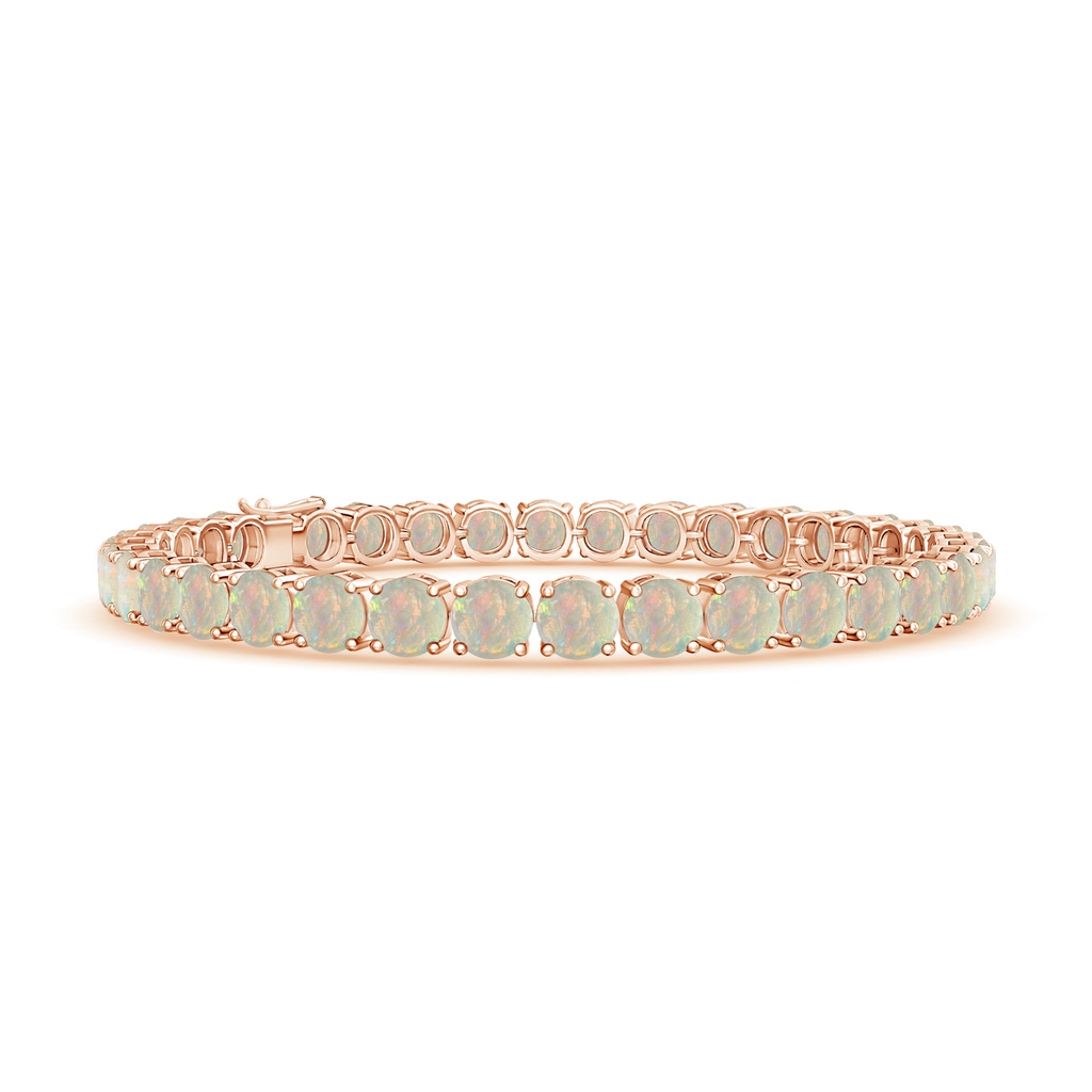 5mm AAAA Classic Opal Linear Tennis Bracelet in Rose Gold