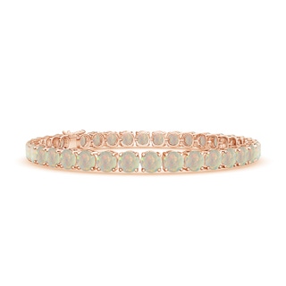 5mm AAAA Classic Opal Linear Tennis Bracelet in Rose Gold