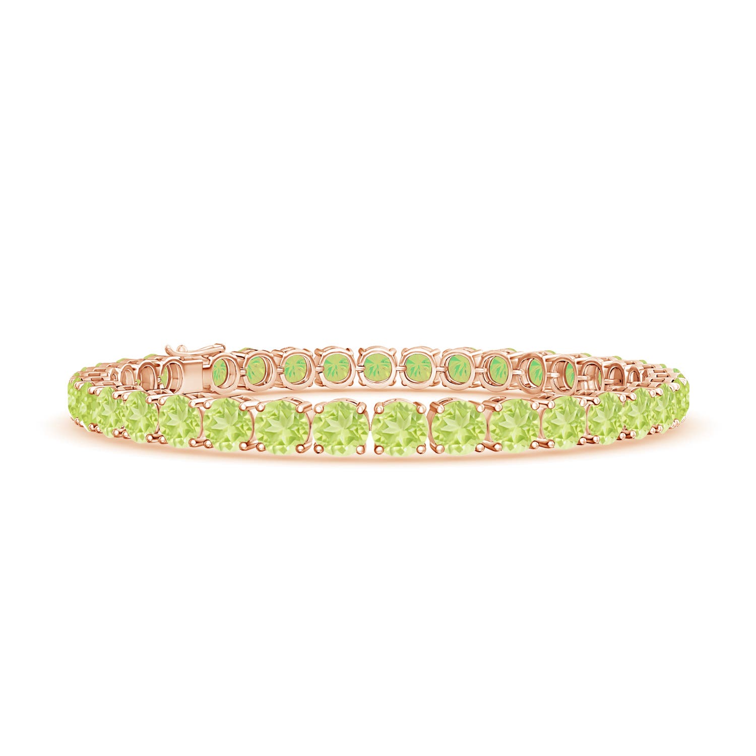 A - Peridot / 19.25 CT / 14 KT Rose Gold