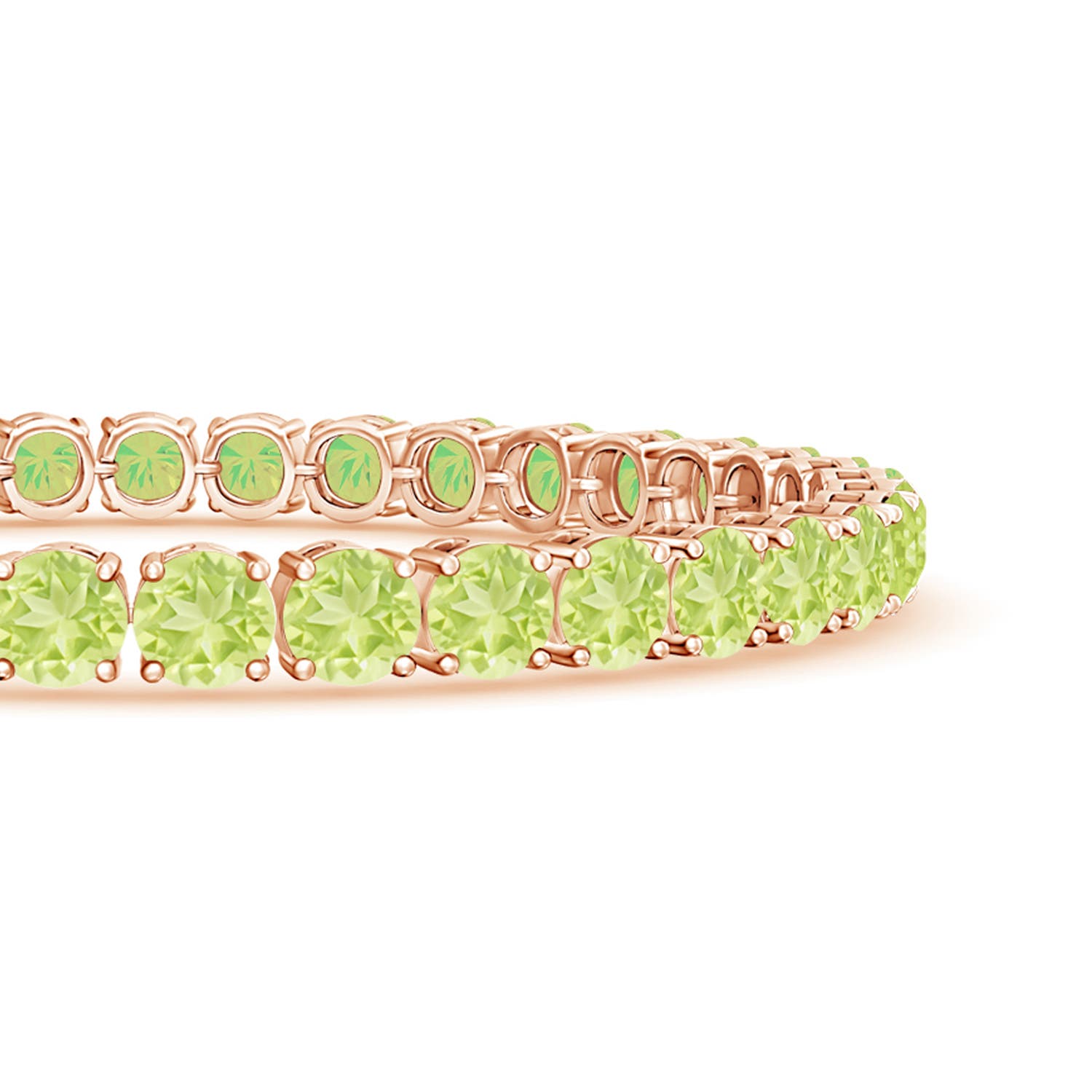 A - Peridot / 19.25 CT / 14 KT Rose Gold