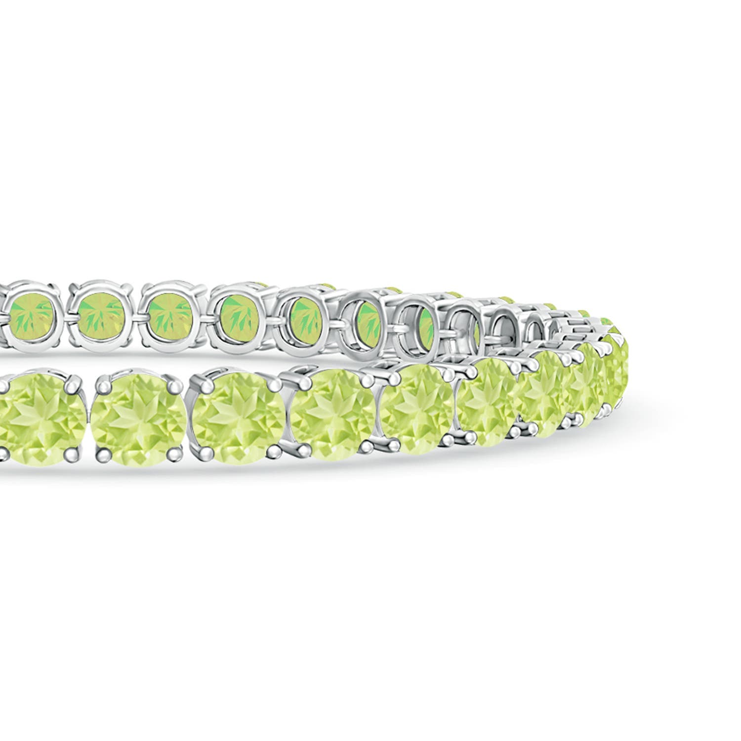 A - Peridot / 19.25 CT / 14 KT White Gold