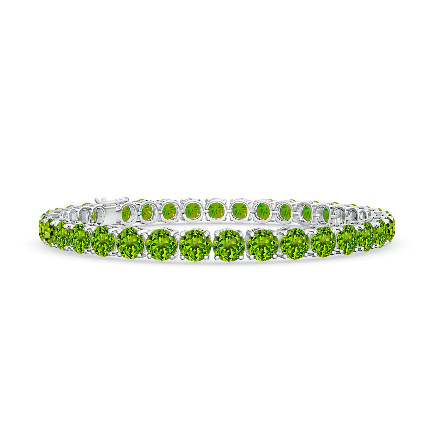 White Gold Peridot Bracelets