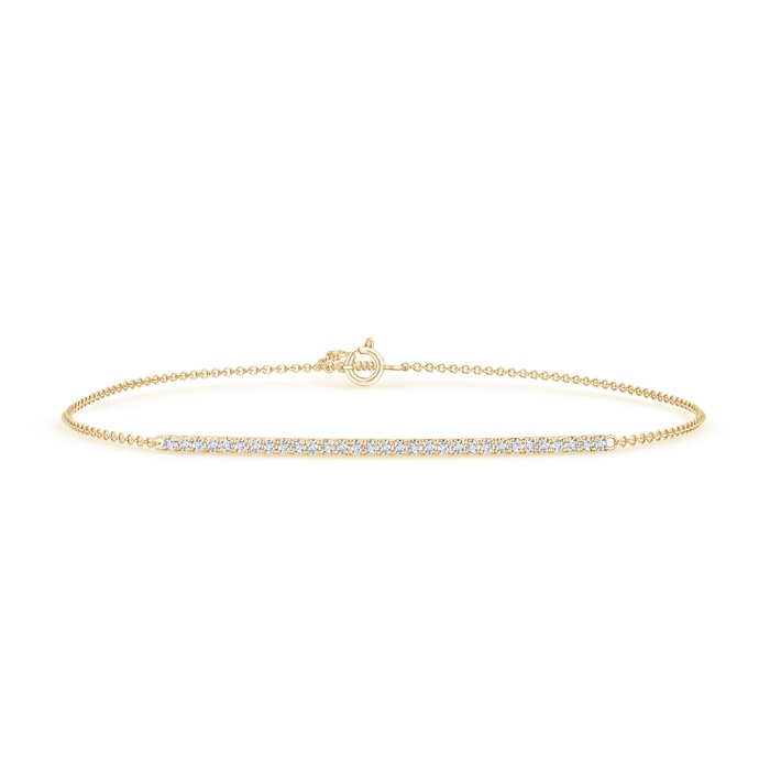 1.1mm GVS2 Diamond Bar Bracelet in 10K Yellow Gold 