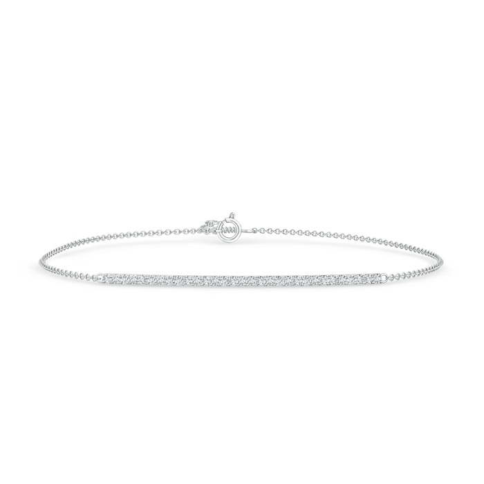 1.1mm GVS2 Diamond Bar Bracelet in White Gold