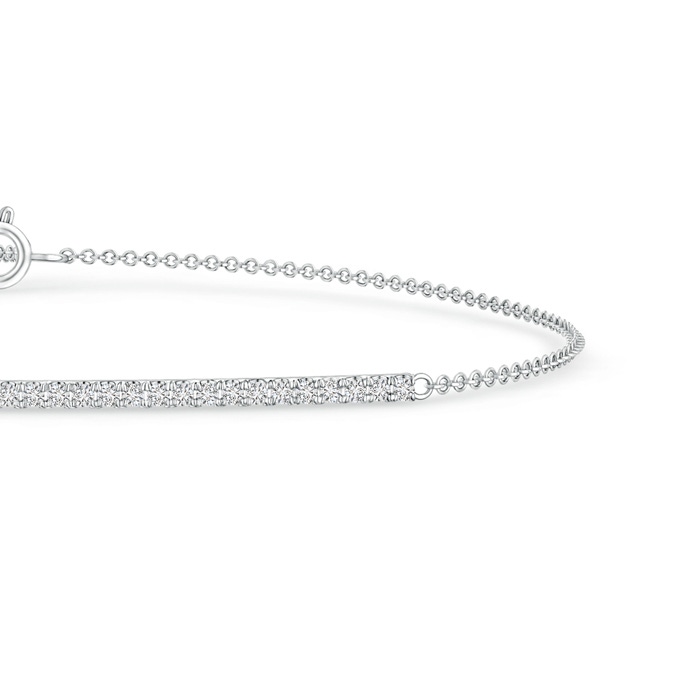 1.1mm HSI2 Diamond Bar Bracelet in White Gold product image