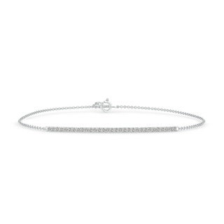 1.1mm KI3 Diamond Bar Bracelet in 9K White Gold