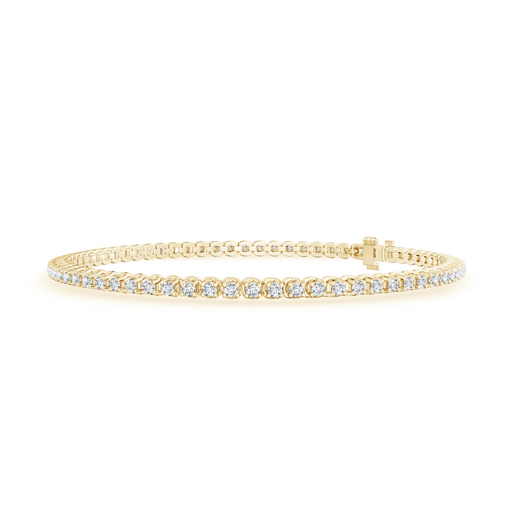 1.5mm GVS2 Diamond Eternity Stackable Bracelet in Yellow Gold