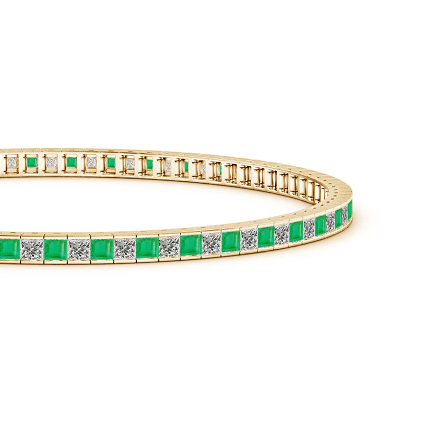 A - Emerald / 3.29 CT / 14 KT Yellow Gold