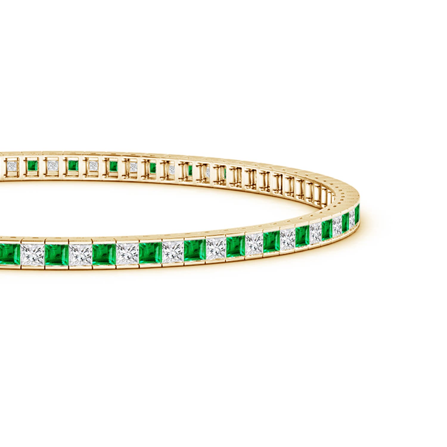 AAA - Emerald / 3.29 CT / 14 KT Yellow Gold