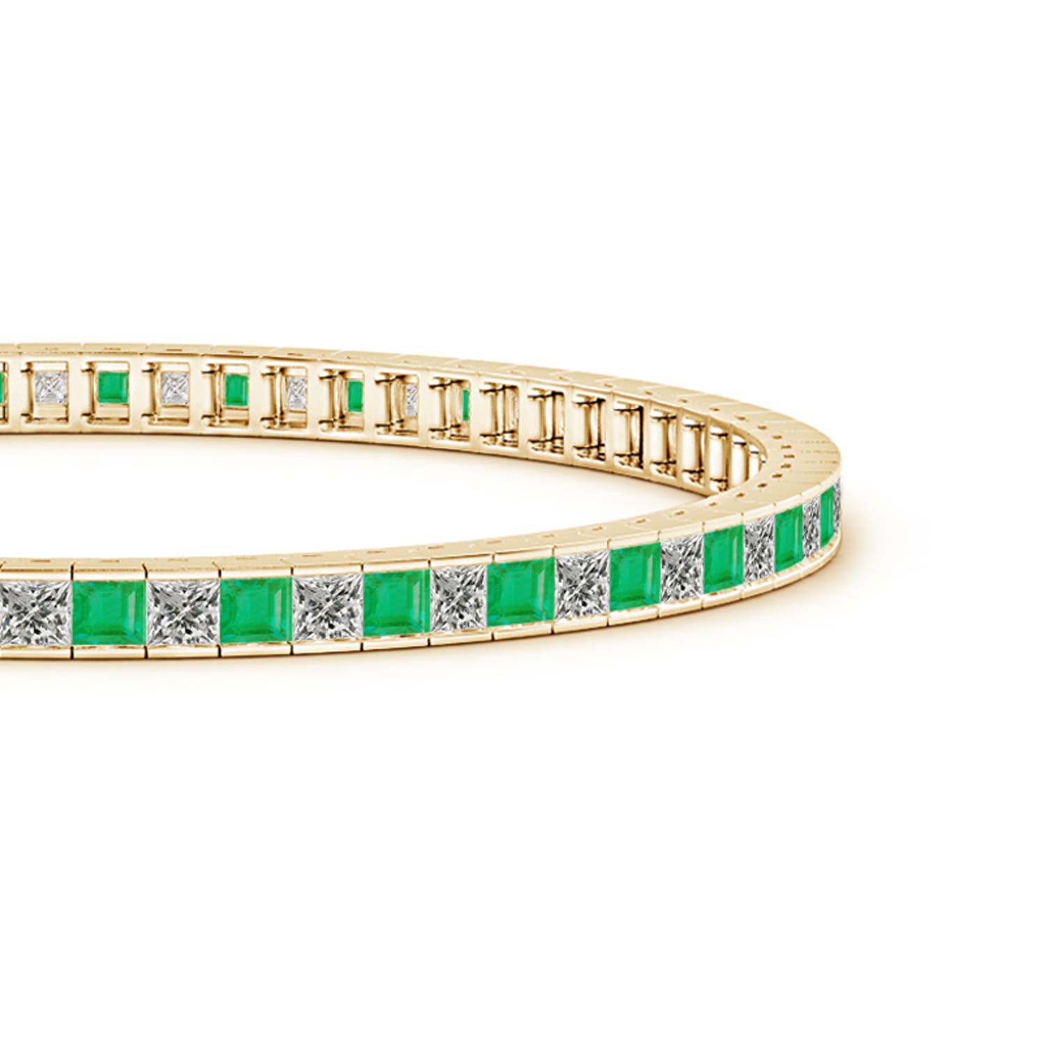 A - Emerald / 5.07 CT / 14 KT Yellow Gold