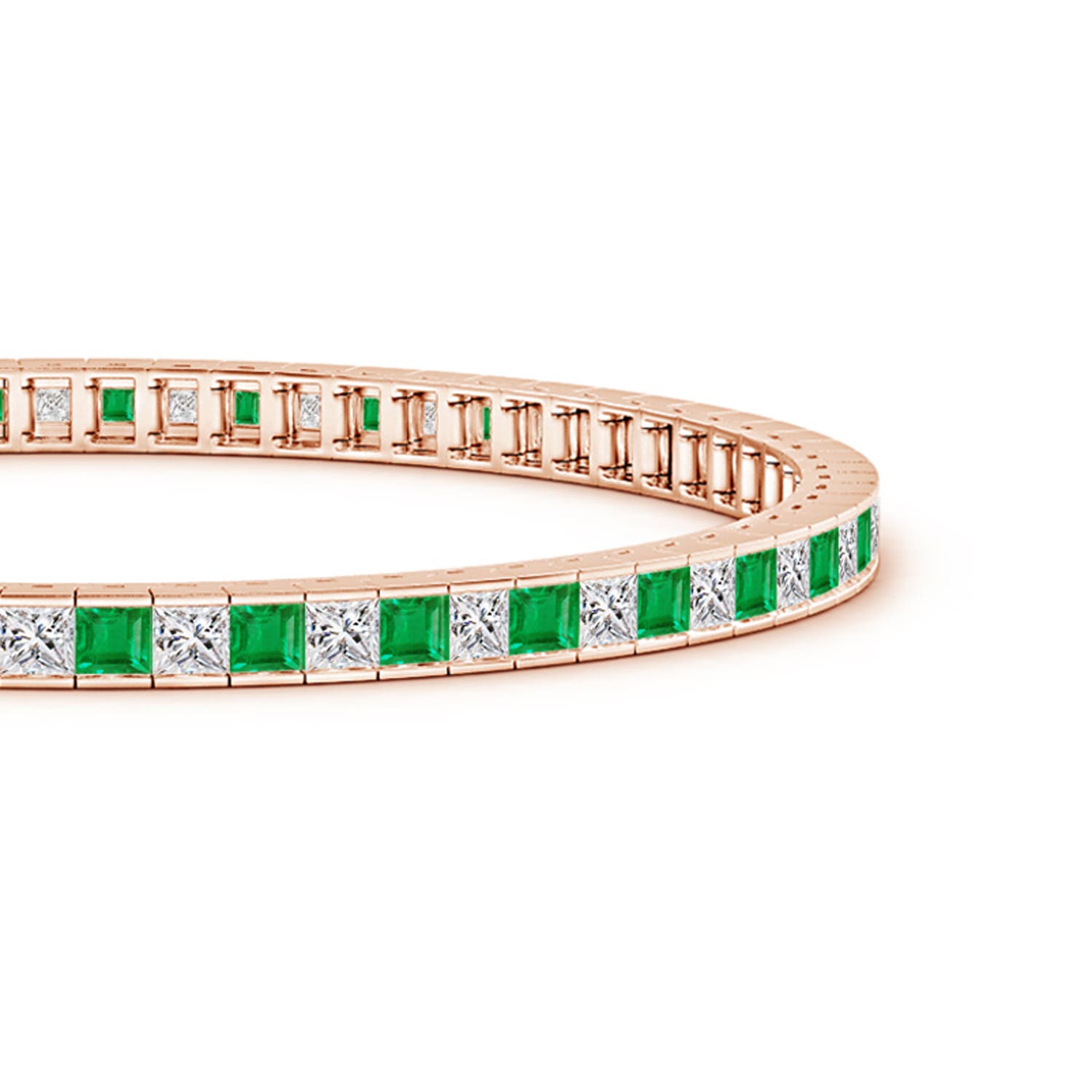 AA - Emerald / 5.07 CT / 14 KT Rose Gold